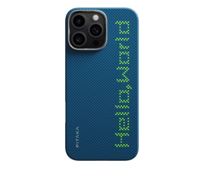 Etui do telefonów PITAKA Tactile Woven Case Hello World iPhone 16 Pro Max